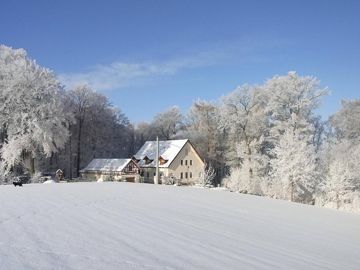 Ferienhof "Alte Foersterei" Knau エクステリア 写真